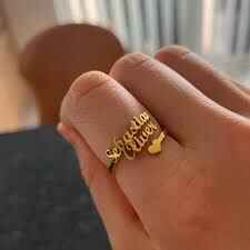 Customized Name Ring